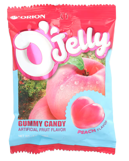 Orion Soft O'Jelly Gummy Candy Peach 66 g