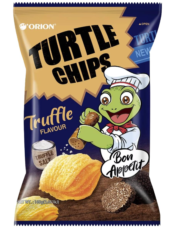 Orion Turtle Chips Truffle Salt 160 g