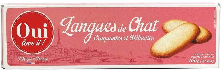 Oui Love It Langues de Chat Cookies 100 g / 3.5 oz