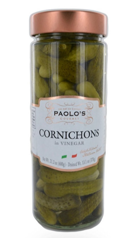 Paolo’s Cornichons in Vinegar 21.2 oz
