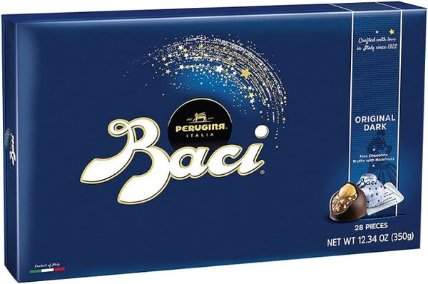 Perugina Baci Classic Dark Chocolate Hazelnut 28 pieces, 12.34 Oz