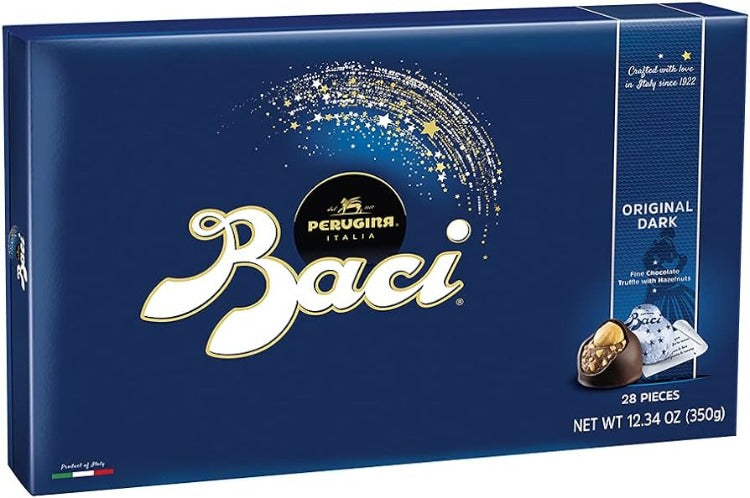 Perugina Baci Classic Dark Chocolate Hazelnut 28 pieces, 12.34 Oz