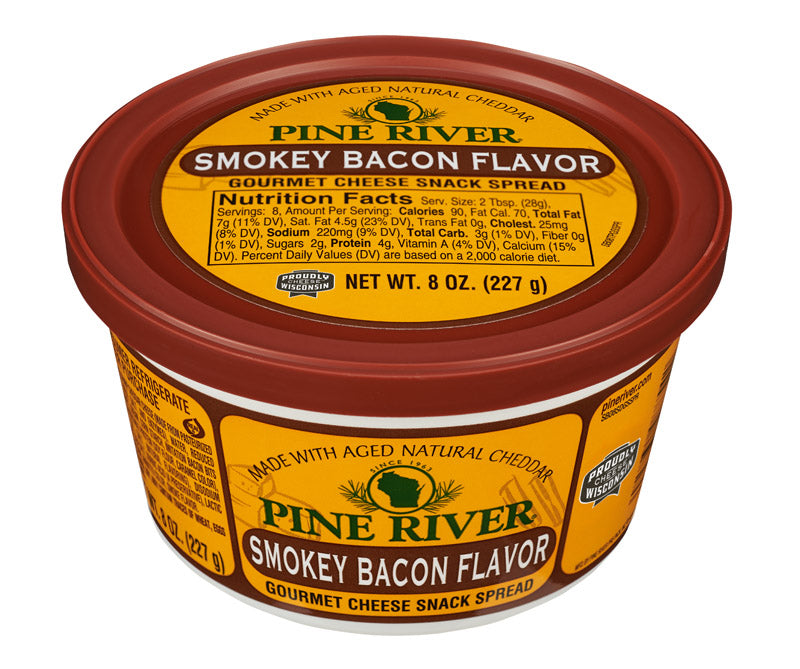 Pine River Smokey Bacon Gourmet Cheese Snack Spread 8 oz