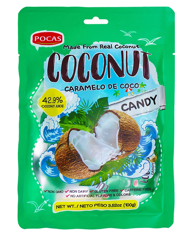 Pocas Coconut Hard Candy 100 g