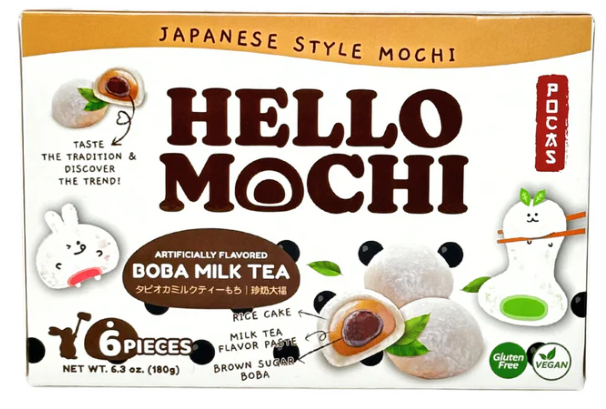 Pocas Hello Mochi Boba Milk Tea 6.3 oz