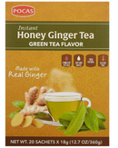 Pocas Honey Ginger Tea with Green Tea 20 Tea Bags