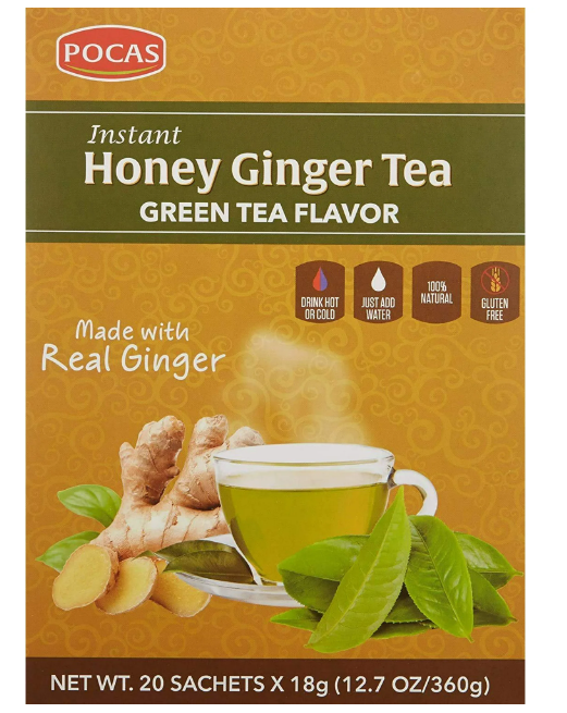 Pocas Honey Ginger Tea with Green Tea 20 Tea Bags