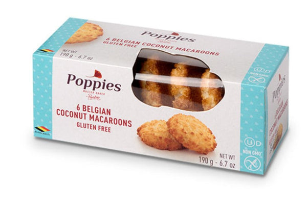 Poppies Belgian Coconut Macaroons 190 g