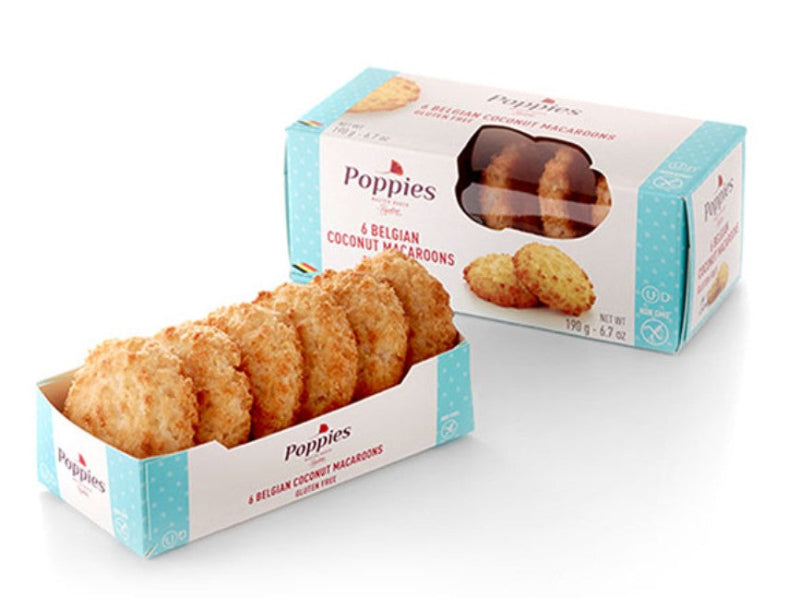 Poppies Belgian Coconut Macaroons 190 g