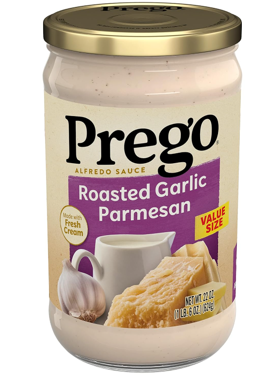 Prego Alfredo Sauce with Roasted Garlic and Parmesan Cheese 22 oz