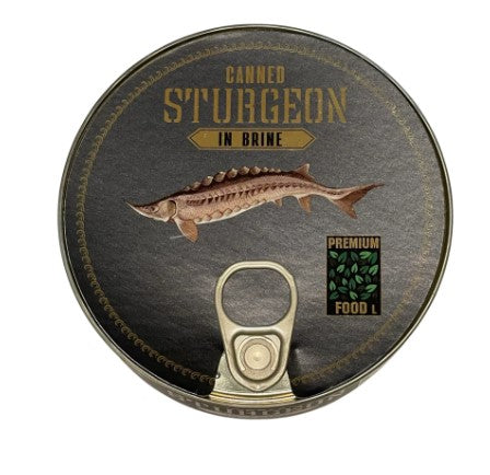 Premium Food Canned Sturgeon In Brine 8.46 oz