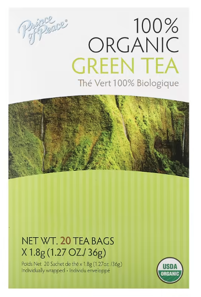 Prince of Peace Organic Green Tea 20 Tea Bags