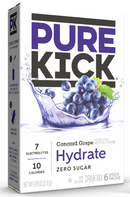 Pure Kick Concord Grape Hydration Drink Mix 6 Packets