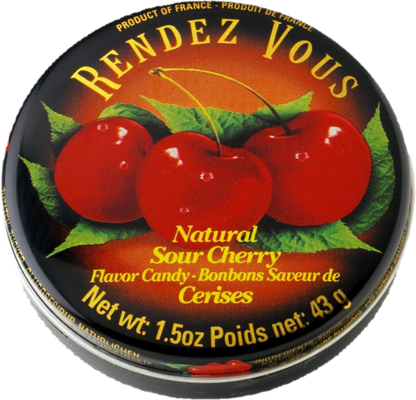 Rendez Vous Sour Cherry Pastilles 43g