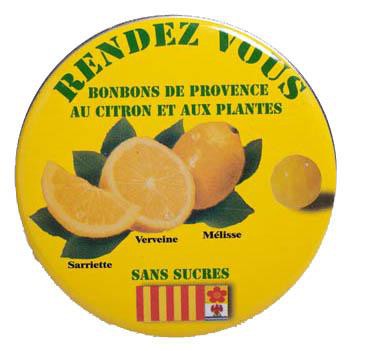 Rendez Vous Sugar Free Lemon and Plants Pastilles 35g