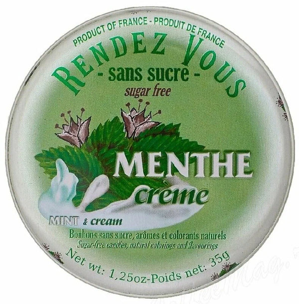 Rendez Vous Sugar Free Mint and Cream Pastilles 35g