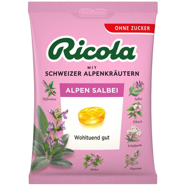 Ricola Alpen Salbei Sugar Free Hard Candy 75g
