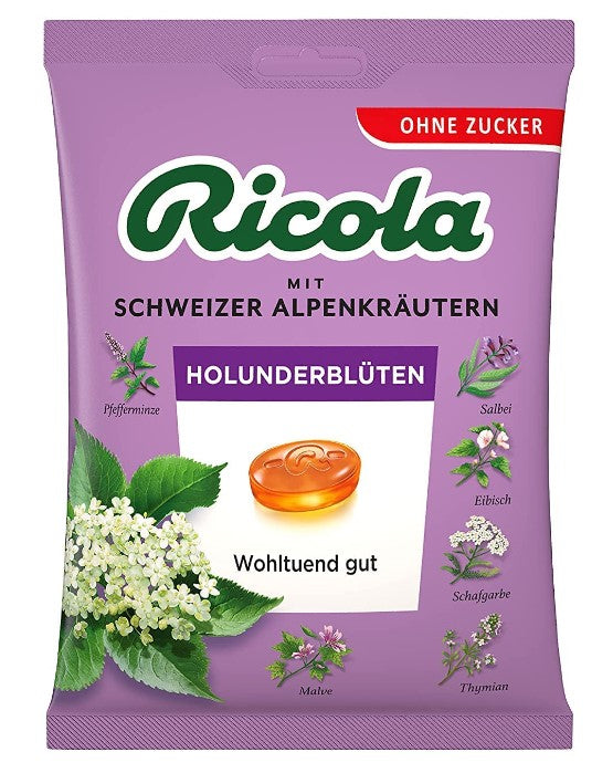 Ricola Elderflower Swiss Alpine Herbs Hard Candy 75g