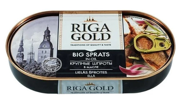 Riga Gold Big Sprats In Oil 6.7oz