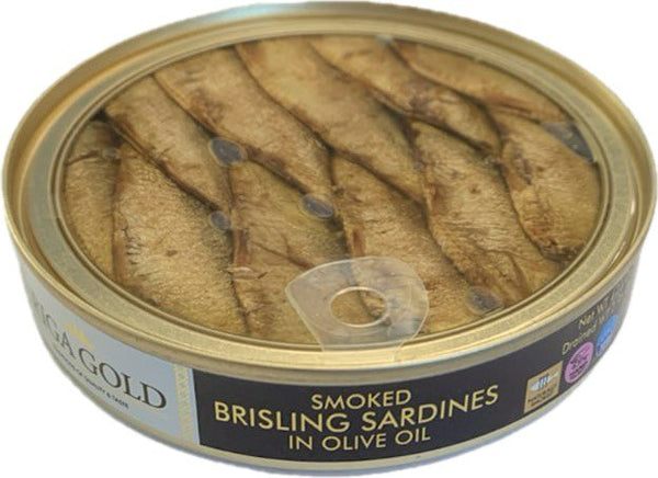 Riga Gold Brisling Sardines In Olive Oil 4.24 oz