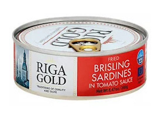 Riga Gold Brisling Sardines In Tomato Sauce 8.47oz