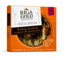 Riga Gold Brisling Sardines in Olive Oil with Gourmet Spice 4.24 oz