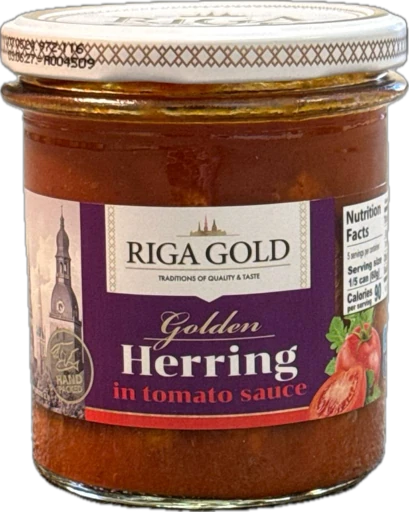 Riga Gold Herring in Tomato Sauce 10.6 oz