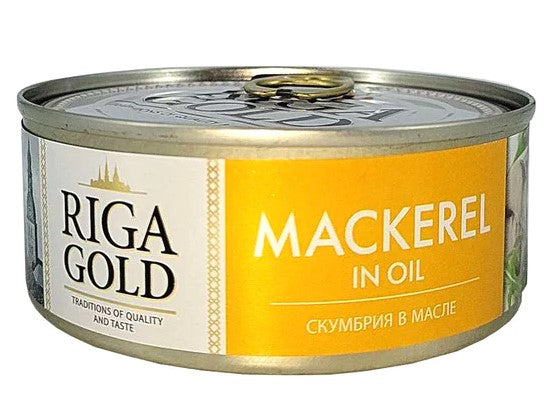 Riga Gold Mackerel In Oil 8.5 oz