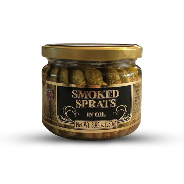 Riga Gold Smoked Sprats in Oil 8.82 oz