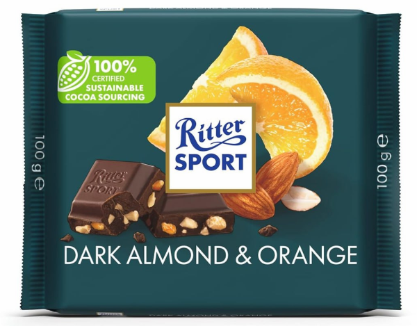 Ritter Sport Almond & Orange Chocolate 100 g