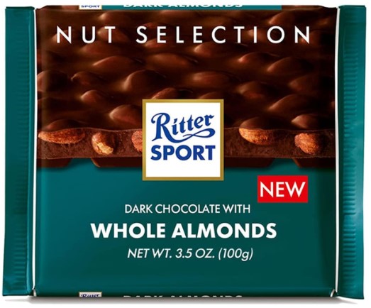 Ritter Sport Dark Chocolate Whole Almonds 100 g