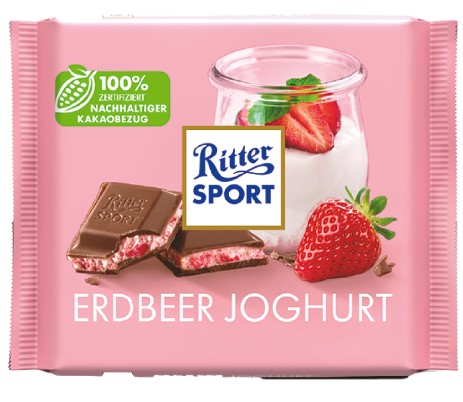 Ritter Sport Strawberry Yogurt Chocolate 100 g
