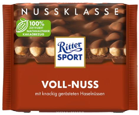 Ritter Sport Whole Hazelnuts 100 g