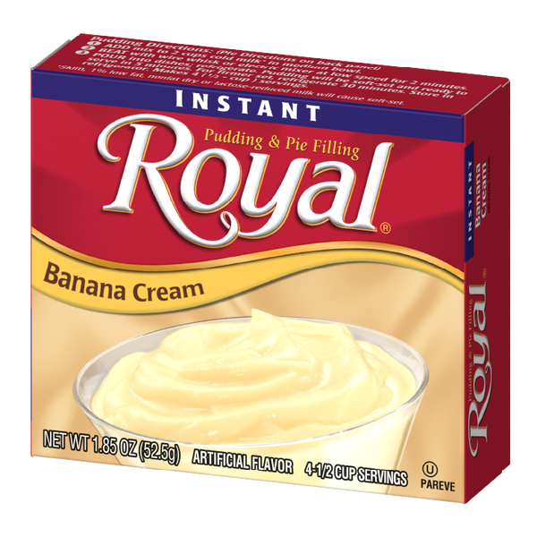 Royal Instant Pudding Banana Cream Flavor 1.85 oz