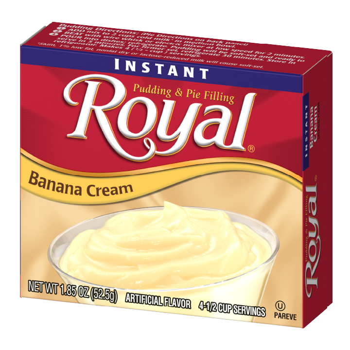 Royal Instant Pudding Banana Cream Flavor 1.85 oz