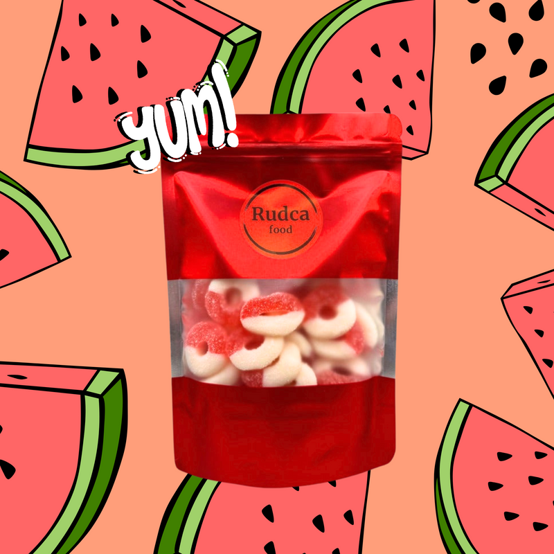 Gummi Watermelon Rings 10oz by Rudca food