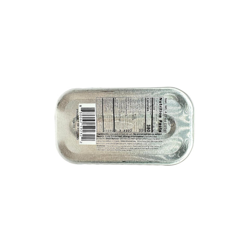 Icelandic Cod Liver 4.27 oz by Rudca food