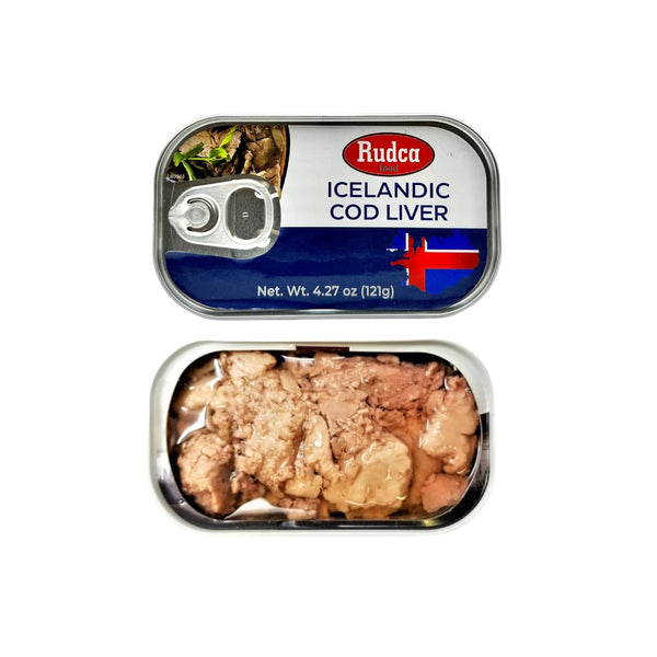 Icelandic Cod Liver 4.27 oz by Rudca food