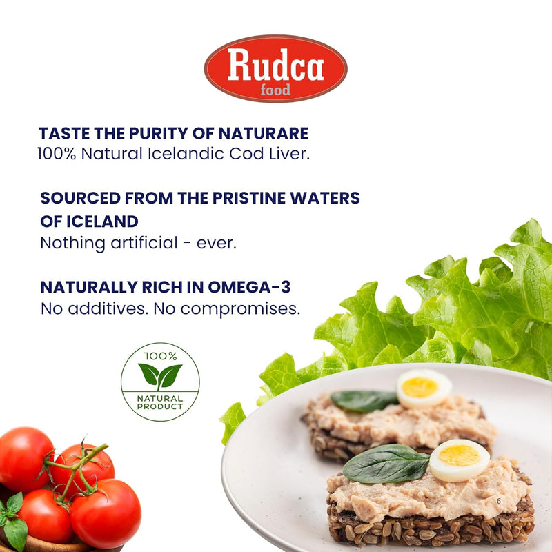 Icelandic Cod Liver 4.27 oz by Rudca food