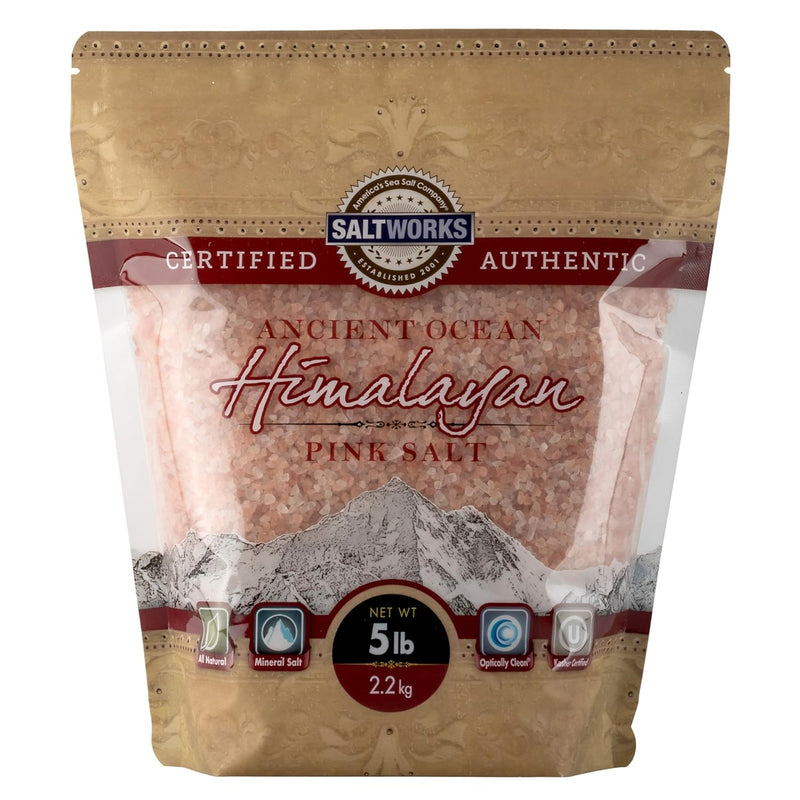 SaltWorks Ancient Ocean Himalayan Pink Salt 5 Pounds