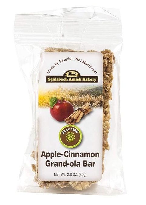 Schlabach Amish Bakery Apple Cinnamon Soft & Chewy Grand-Ola Bars 80 g