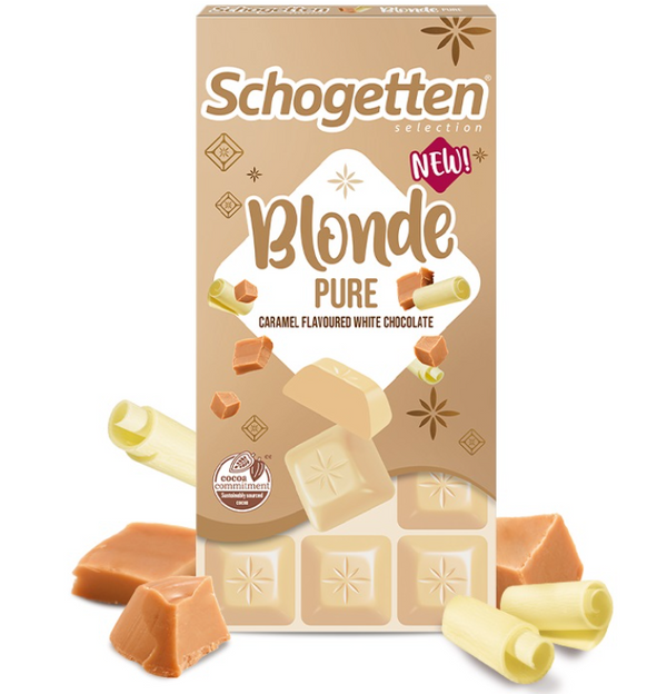 Schogetten Blonde Pure White Сhocolate with Caramel 100 g