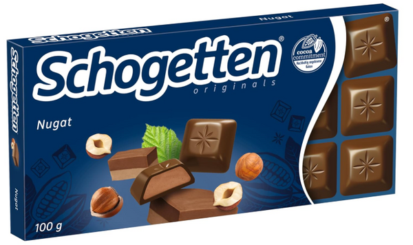 Schogetten Milk Chocolate with Nougat Filling 100 g