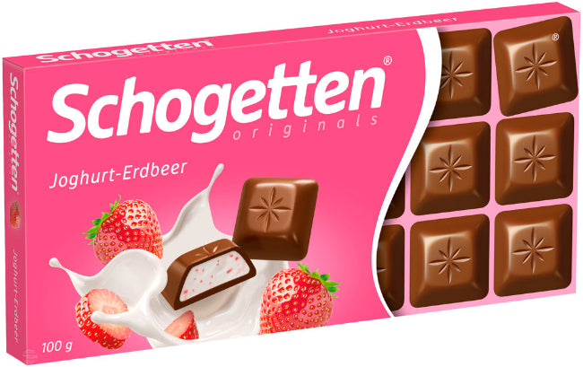 Schogetten Milk Chocolate with Strawberry Yogurt 100 g