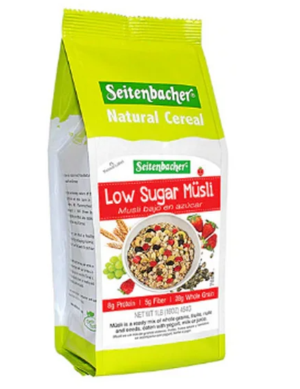 Seitenbacher Low Sugar Muesli Natural Cereal 16 oz