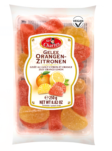 Sir Charles Sugared Jellies with Lemon & Orange Flavour 250g