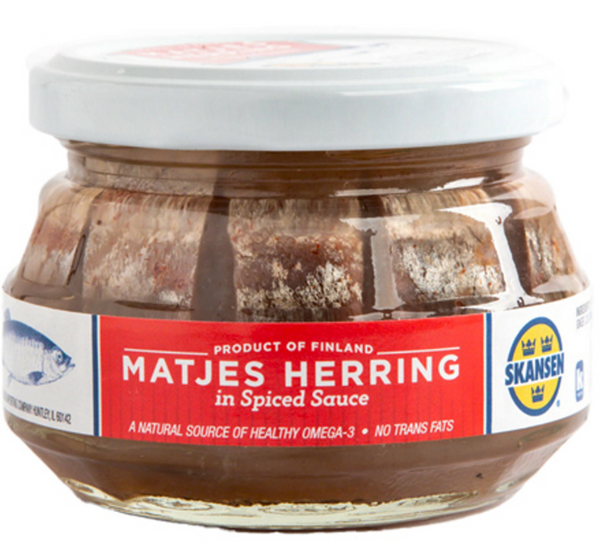 Skansen Matjes Herring In Spiced Sauce 6 oz