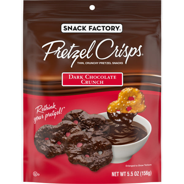 Snack Factory Pretzel Crisps Dark Chocolate Crunch 5.5 oz