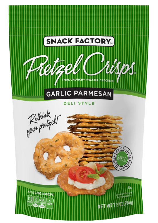 Snack Factory Pretzel Crisps Garlic Parmesan 7.2 oz