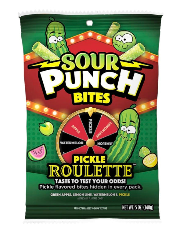 Sour Punch Bites Pickle Roulette 5 oz